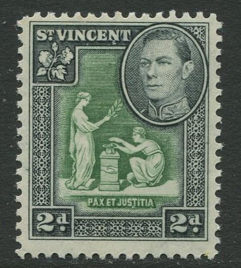 St Vincent - Scott 144- KGV Definitive -1938 - MNH - Single 2p Stamp