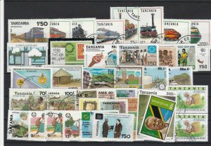 Tanzania Mixed Subject Stamps including Trains Ref 24944