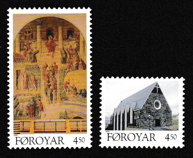 Faroe Is. Christmas 2v issue 1996 SG#318-319 SC#310-311