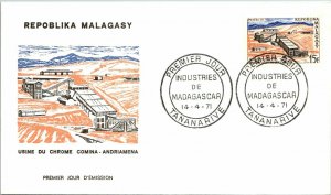 Malagasy Republic 1971 FDC -Chromium Plant Comina - Andriamena - F12726