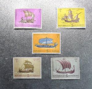 SAN MARINO   Stamps  Sailing Ships   1963~~L@@K~~