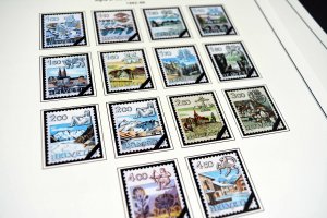 COLOR PRINTED SWITZERLAND 1843-2010 STAMP ALBUM PAGES (213 illustrated pages)