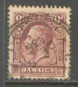 JAMAICA Sc# 105 USED F King George V