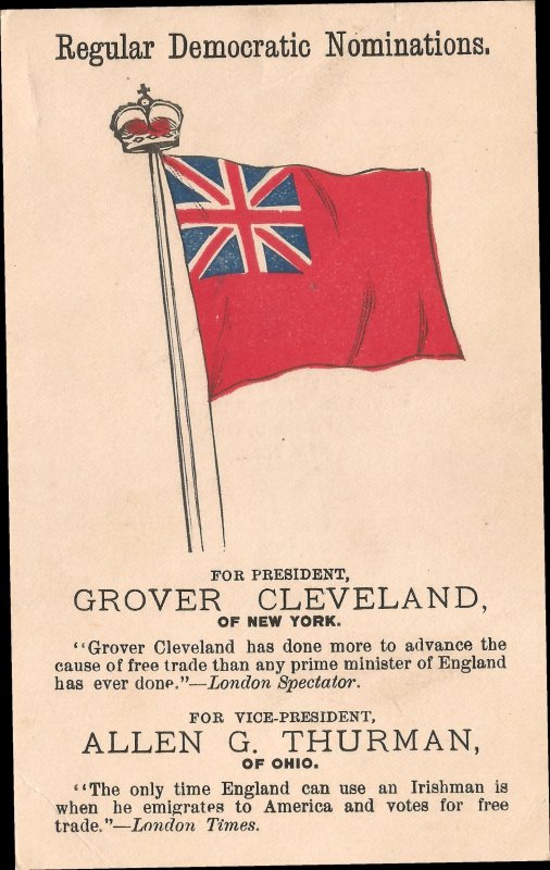 Grover Cleveland Nominating postcard !4
