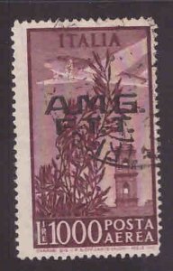 Italy Trieste Scott C16 AMG FTT Used key airmail stamp of  1948