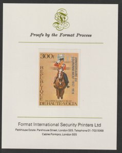 UPPER VOLTA 1978 CORONATION ANNIV imperf proof mounted on Format I...