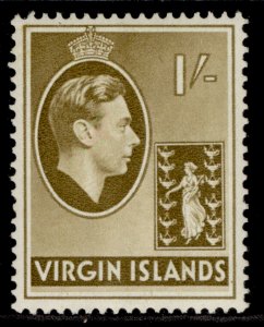 BRITISH VIRGIN ISLANDS GVI SG117a, 1s olive-brown, M MINT.