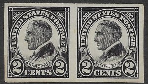 US 611 1912    2 cents VF mint NH pair