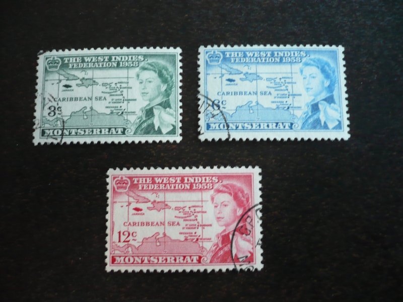 Stamps - Montserrat - Scott# 143-145 - Used Set of 3 Stamps