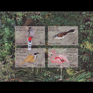 HAITI 1999 - Scott# 912a S/S Birds NH