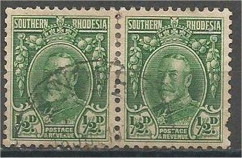 SOUTHERN RHODESIA, 1933, used 1/2p, King George V, Scott 16