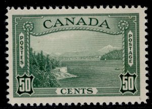 CANADA GVI SG366, 50c green, M MINT. Cat £50.