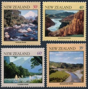 New Zealand 730-733,hinged.Mi 822-825. Landscapes 1981. Rivers:Kaiauai,Mangahao,