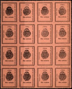 1904 El Salvador Revenue 10 Centavos Sale Of Liquor From The Country Block/16