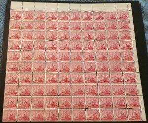 MALACK 736 3c Maryland, F/VF OG NH, Full SHEET of 10..MORE.. w9764