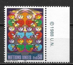 UN Geneva 164 For a Better World single MNH