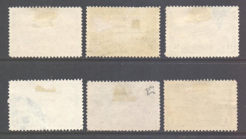 Canada Scott 268/273 - SG401/406 1946 Peace Reconversion Set used