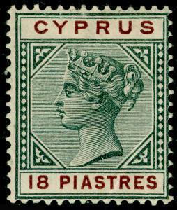 CYPRUS SG48, 18pi greyish slate & brown, M MINT. Cat £55.