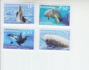 2019 Bahamas Marine Mammals Research Whales&Manatee (4) (Scott 1487-90) MNH