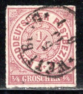 German States North German Confederation Scott # 1c, used