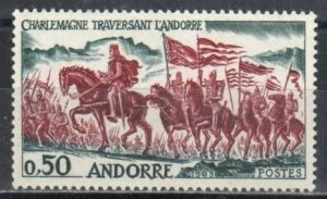 Andorra, French Stamp 156  - Charlemagne Crossing Andorra