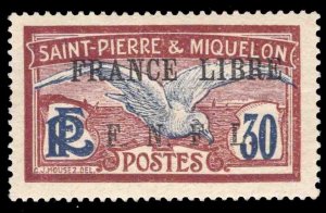 MOMEN: FRENCH ST PIERRE SC #206D MINT OG LH SIGNED DIENA LOT #65929