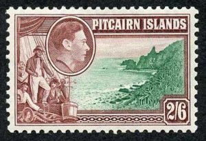 Pitcairn Is SG8 KGVI 2/6 m/m (top value)