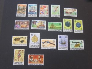 St Kitts & Nevis 1970 Sc 206-222 set MH