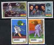 GHANA - 1970 - Moon Landing - Perf 4v Set - Mint Never Hinged
