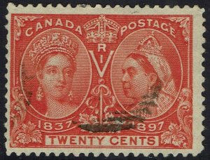 CANADA 1897 QV JUBILEE 20C USED