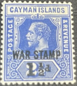 CAYMAN ISLANDS # MR4-MINT NEVER/HINGED---SINGLE---WAR TAX---1917