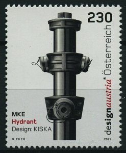 Austria 2021 MNH Design Stamps MKE Gratz & Bohm Fire Hydrant 1v Set