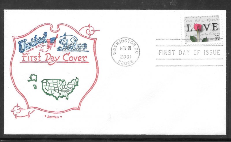 Just Fun Cover #3551 FDC ARTOPAGES Cachet. (A1282)