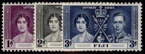 FIJI GVI SG246-248, 1937 CORONATION set, NH MINT.