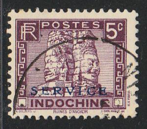French IndoChina Official (Scott #O5) Used