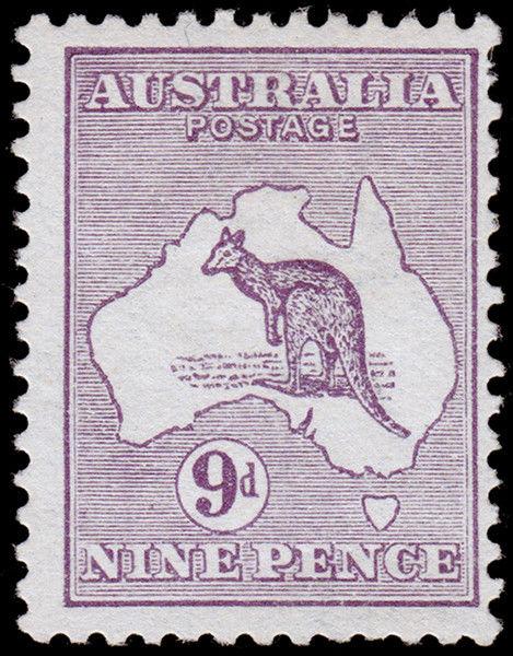 Australia Scott 9 (1913) Mint LH F-VF, CV $160.00 M