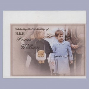 Lesotho 2004 M15 Prince William's Birthday imperf miniature sheet