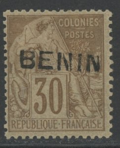 Benin 9 * mint HR expert marks on back (2306B 127)