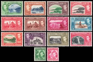 Trinidad & Tobago Scott 50-61 (1938-) Mint H-LH-NH F-VF Complete Set, CV$81.35 M