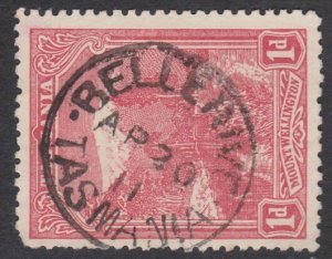 TASMANIA 1911 1d pictorial - BELLERIVE cds..................................Q980