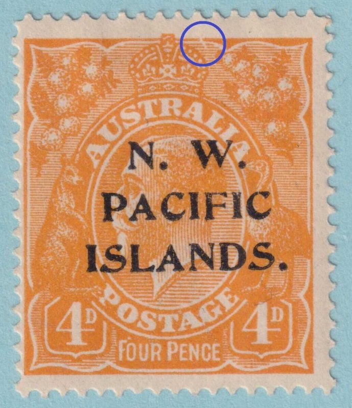 NORTH WEST PACIFIC ISLANDS 16  MINT HINGED OG * FLAW RIGHT OF CROWN - NUU