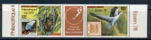 Gabon 1978 World Cup Soccer Argentina MLH78 Philexafrique , Essen, birds pr +...