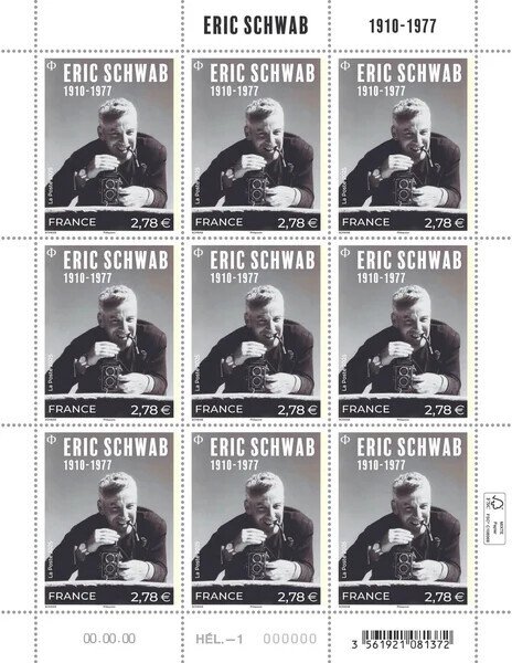 France 2025 Full Sheet Eric Schwab (1910-1977) 1v MNH-