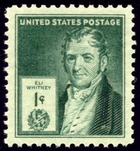 US 889 1c 1940 Eli Whitney Inventor PSAG grade 100 NH