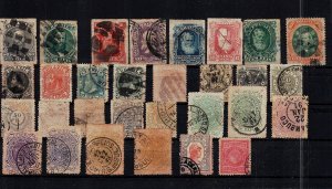 Brazil Classic Used Lot CV $180 Emperor Dom Pedro Numerals Early Issues