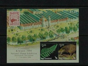 New Zealand: 2006, Kiwipex, National Stamp Exhibition, Christchurch, M/S, MNH
