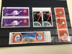 U. S. S. R.  Russia 1960’s space used stamps A13164