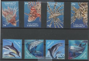 Vanuatu #753-756.772-775 Mint (NH) Single (Complete Set)