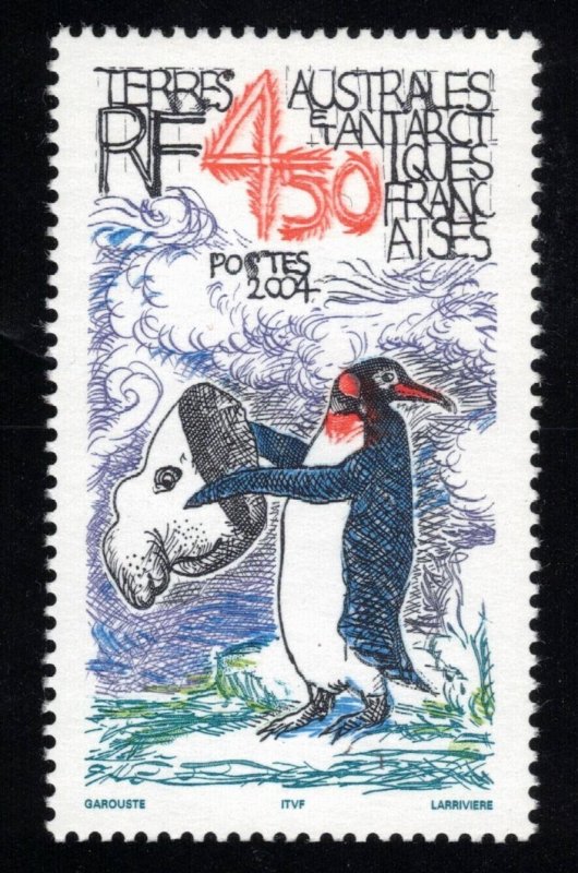 FRENCH ANTARCTIC 2004 Penguin & Liberty Cap; Scott 343, Yvert 403; MNH
