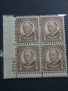 ​UNITED STATES-1930 SC#685-OVER 91 YEARS OLD- WILLIAM H. TUFT MNH-PLATE BLOCK